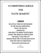 10 Christmas Carols for Flute Quartet P.O.D. cover